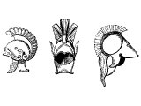 Roman helmets